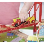 Set Trenulete cu masuta de joaca Carusel din lemn